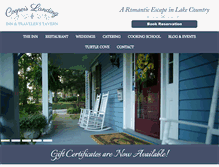 Tablet Screenshot of cooperslandinginn.net